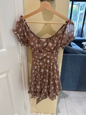 Brown Floral Altrd state dress/romper